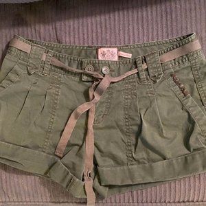 unworn, Juicy Couture, green cargo shorts